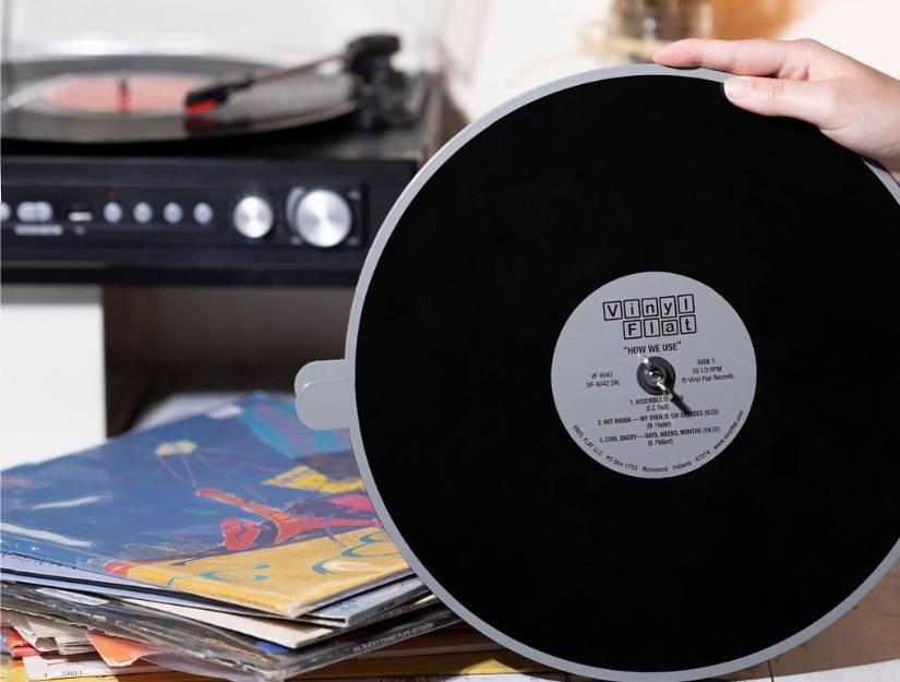 fix warped vinyl records with vinyl flat